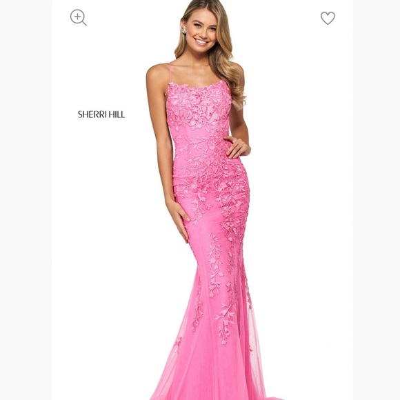 Pink Sherri Hill Prom Dress #52338 - Picture 1 of 6